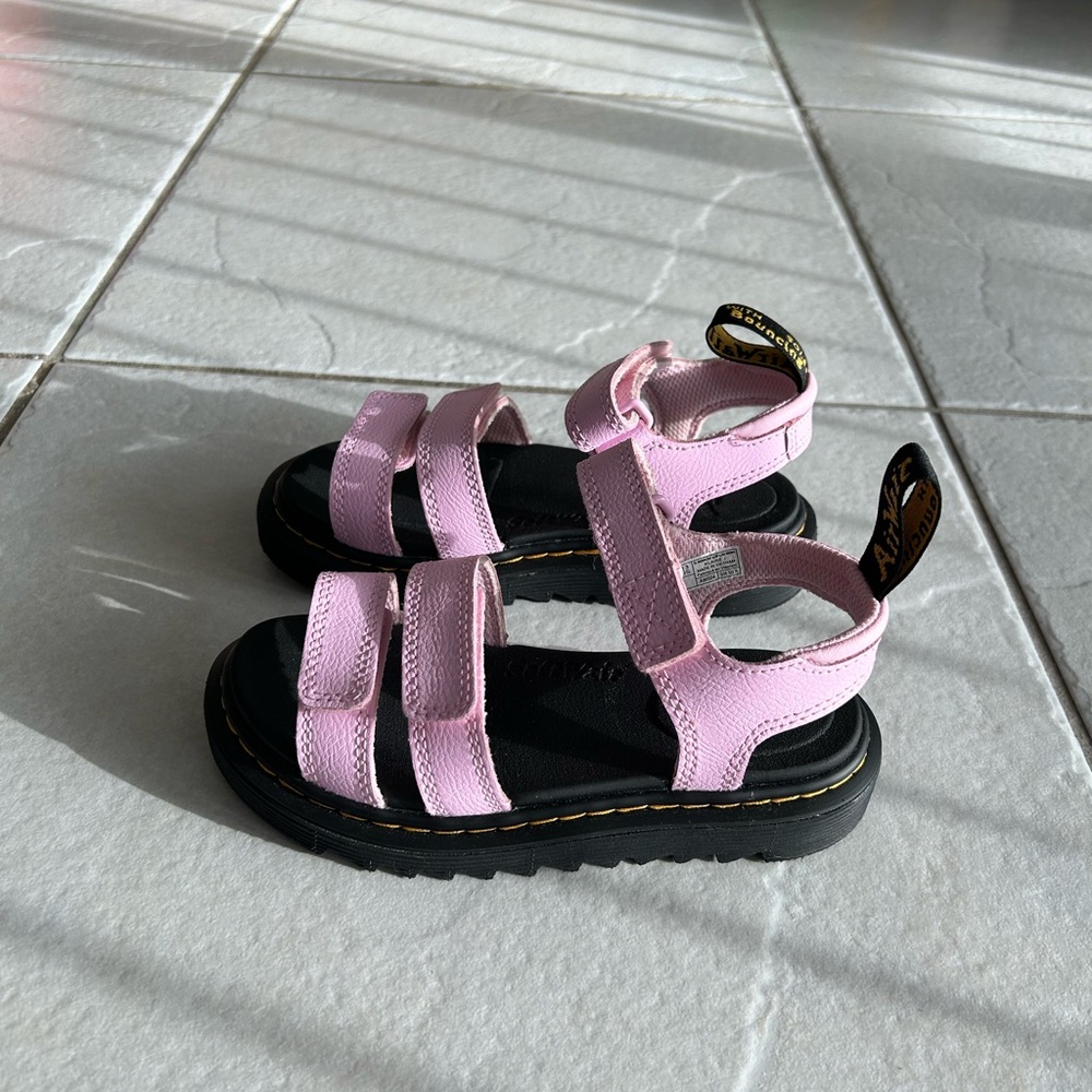 Girl’s Dr. Marten’s Klaire Athena Leather Strap Sandals, Size US 13